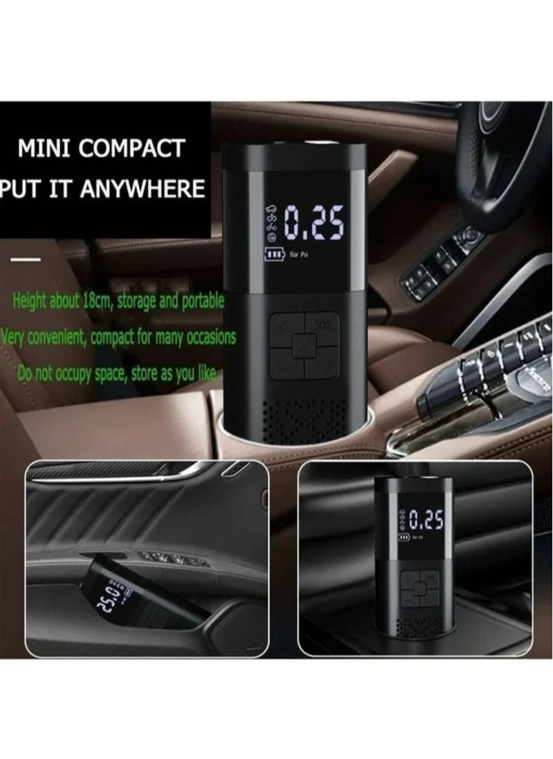 Generic Air Compressor Tire Inflator Pump Car Portable 150 PSI Fast Inflation with LCD Dual Screen [Cordless & Strong Power] Electric Tire Pump for Car Tire For Car Bicycle Motorcycles Ball  - Image 2