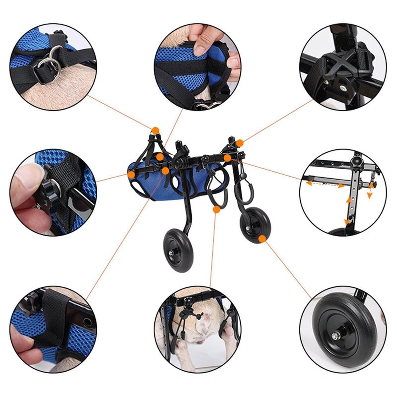 LOOM TREE Dog Wheelchair for Back Legs Sturdy for Disabled Dog Disabled Dog Wheelchair M | Pet Supplies - Image 2