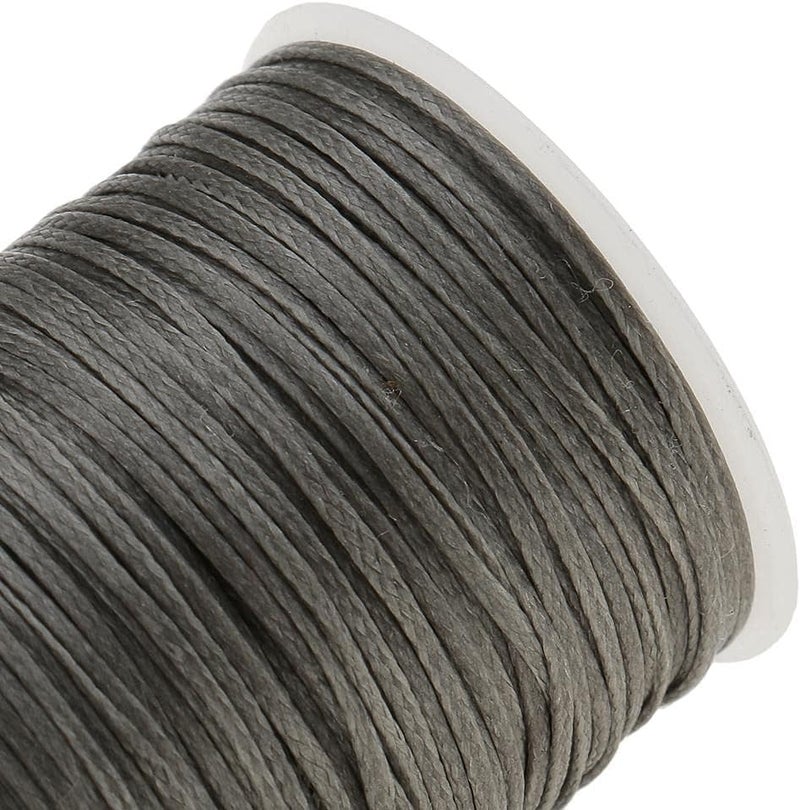 klarako 70 Meters Flat Line Waxed Thread Cord for DIY Handcraft Stitching Leather Crafts Thread Sewing Line  Gray - Image 4
