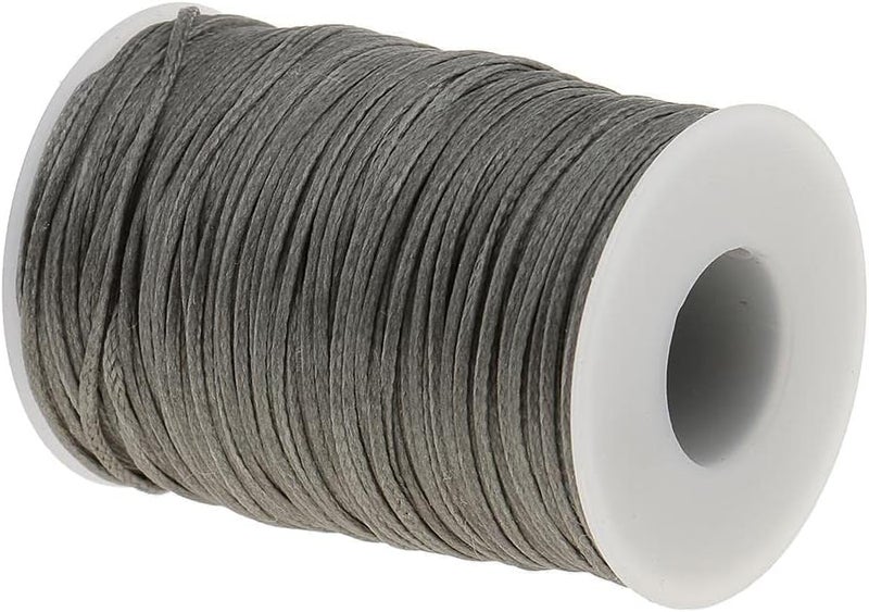 klarako 70 Meters Flat Line Waxed Thread Cord for DIY Handcraft Stitching Leather Crafts Thread Sewing Line  Gray - Image 3