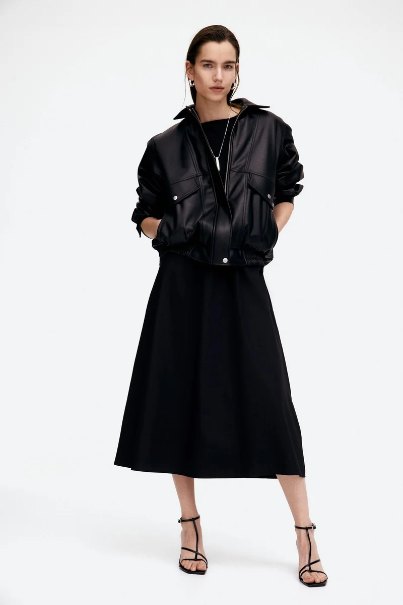 H&M Sleeveless flared-skirt dress