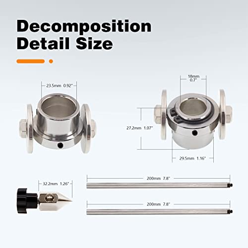 BDR PT-31 Circle Guide LG40Circinus Roller Guide JG-40WSD-40 compasses WheelRoller Guide for PT-31 PlasmaTorch CUT40 CUT50D LGK40Plasma Cutter Torch PK1 - Image 2