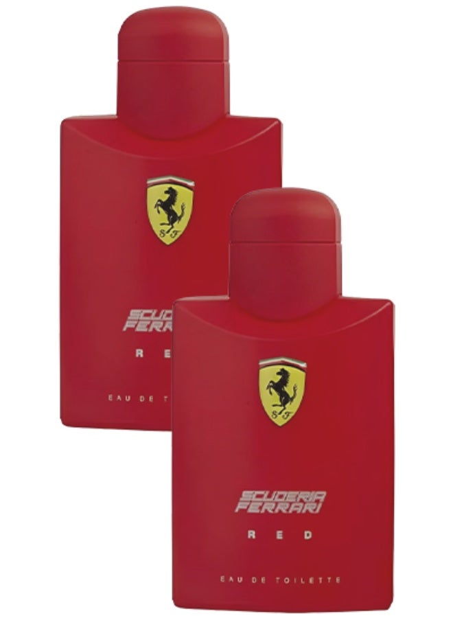 Ferrari 2 Pieces Scuderia Ferrari Red Perfume For Men 125ml EDT - Image 1