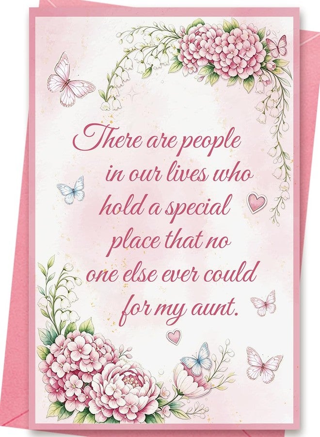 Asmallgf Aunt Birthday Gifts Card for Her from Niece Nephew, Heartfelt Birthday Wishes for Aunt, Meaningful Keepsake Birthday Decoration for Women - Image 1