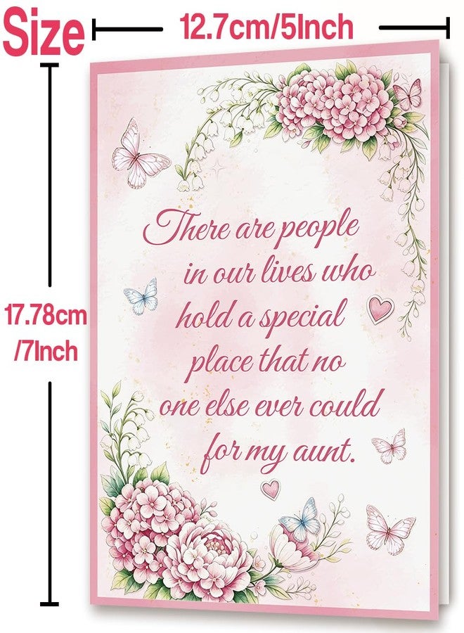 Asmallgf Aunt Birthday Gifts Card for Her from Niece Nephew, Heartfelt Birthday Wishes for Aunt, Meaningful Keepsake Birthday Decoration for Women - Image 3