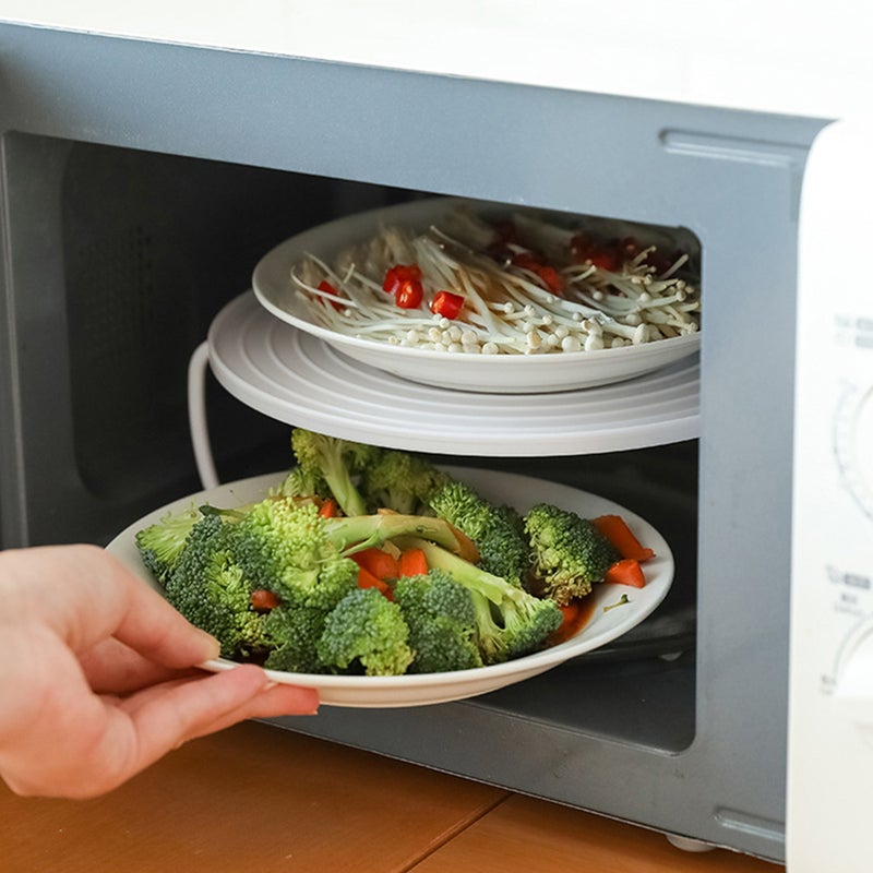 🏠 حامل صينية الميكروويف متين عازل للتخزين بتصميم قابل للطي - Image 4