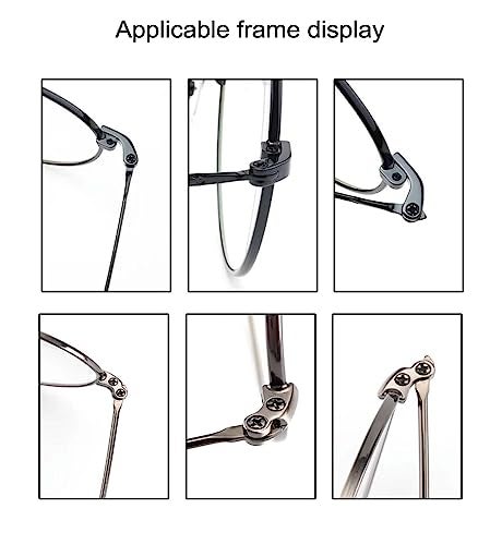ZEALMAX 1 Pair Metal Frame Replacement Temple Arm for Eyewear Eyeglasses Replacement Arms, Black - Image 4