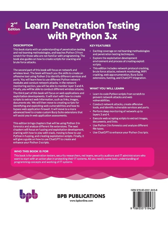 Learn Penetration Testing with Python 3.x: An ethical hacker’s blueprint for offensive securi - Image 2