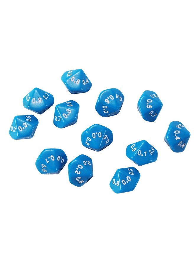 Learning Advantage Learning Advantage 7333 Place Value Dice, Tenths (Pack of 12) 