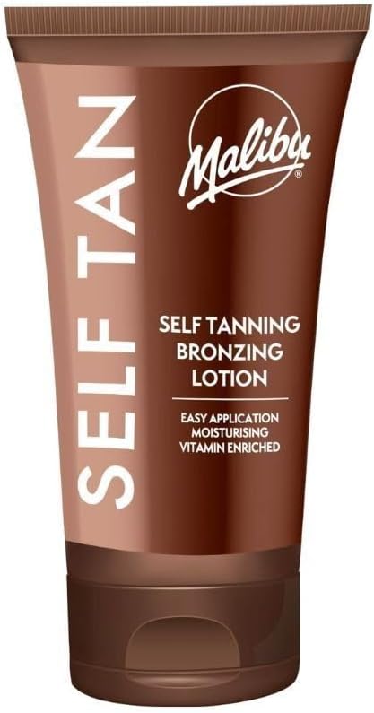 لوسيون برونزنج للتسمير الذاتي من ماليبو سهل التطبيق مع لمسة مرطبة وغنية بفيتامين E 150 مل
