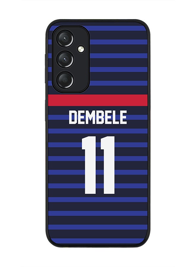 Stylizedd Rugged Black edge case for Samsung Galaxy A05s, Slim fit Soft Case Flexible Thin Cover- Football Team-France, Player Name-Dembele - Image 1