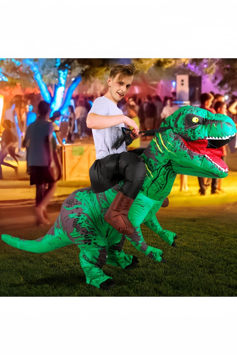GGEROU Inflatable Dinosaur Costume Adult Riding Dinosaur Suit Blow up Trex Full Body Dino Costume Halloween Cosplay Party - Image 5