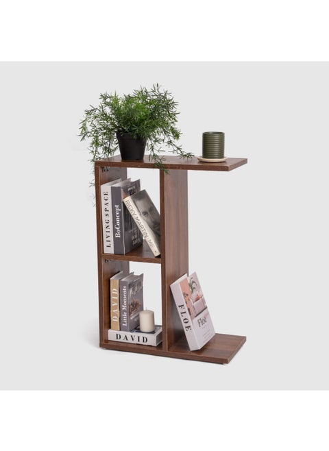 Homztown Novo Side Table in Brown – Versatile and Stylish for Storage or Meals, H70 x W50 x D25 cm
