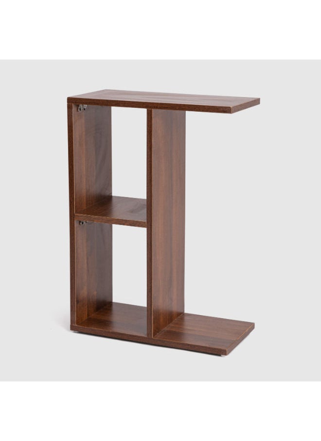 Homztown Novo Side Table in Brown – Versatile and Stylish for Storage or Meals, H70 x W50 x D25 cm