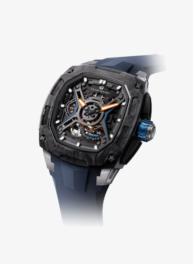 Tsar Bomba  Men's Rubber Automatic Watch TB8605-02 - 42.8x53.5 mm for Men | Best Price UAE