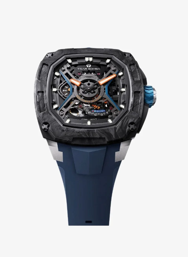 Tsar Bomba  Men's Rubber Automatic Watch TB8605-02 - 42.8x53.5 mm for Men | Best Price UAE