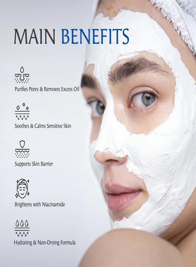 Dermendure Deep Pore Cleansing Clay Mask for Face, Mud Mask for Oily Skin, Blackhead Mud Facial Mask - with Bentonite and Amazonian White Clay - Oil Control, Niacinamide Brightening, Pore Purifying, 100g - Image 2