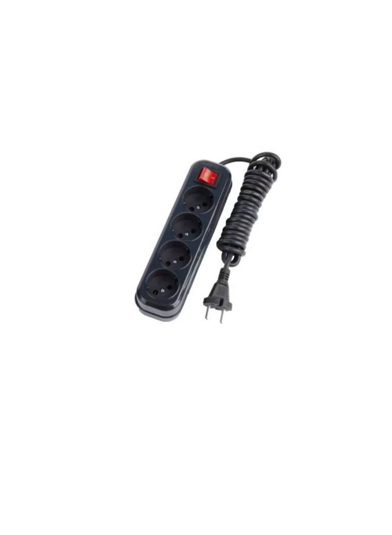 Zero 5-meter 4-port power jointer strip Zr-20 black  - Image 1