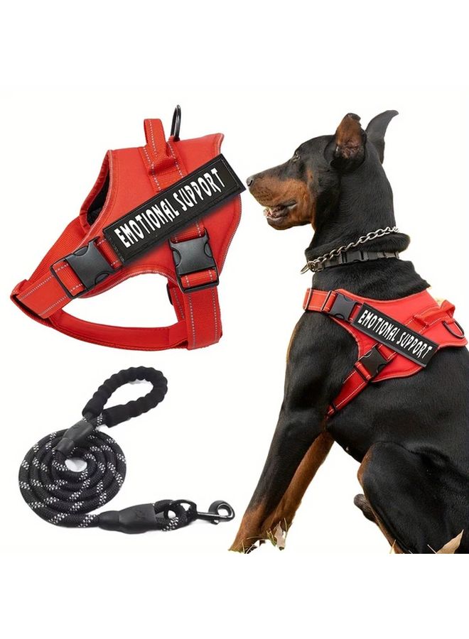 Blue Night Reflective Two Piece Pet Chest Strap With Rope - Image 1