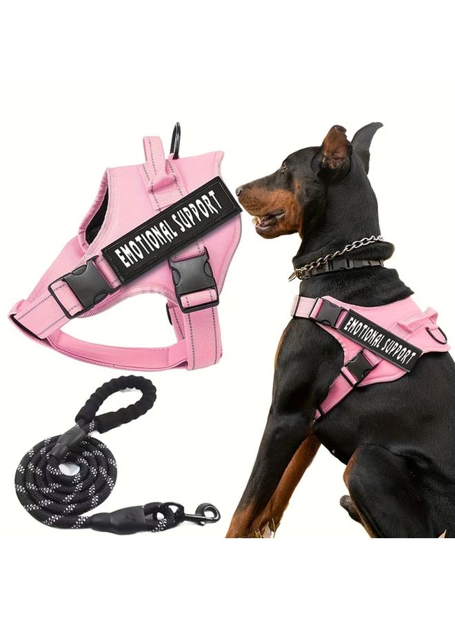 Blue Night Reflective Two Piece Pet Chest Strap With Rope - Image 3