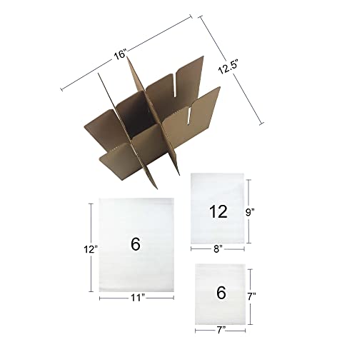 Uboxes Dish Cell Divider kit- Box compartments & Foam Pouches (DISHSAVOR024) - Image 2