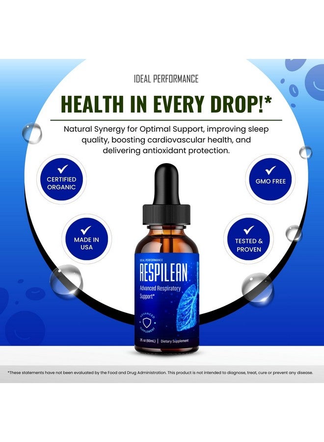 IDEAL PERFORMANCE Respilean Drops, Respilean Blood Formula Support Supplement Liquid Drops - Maximum Strength, Respilean Health and Wellness All Natural Formula Drops, Respilean Drops Reviews (1 Pack) - Image 5