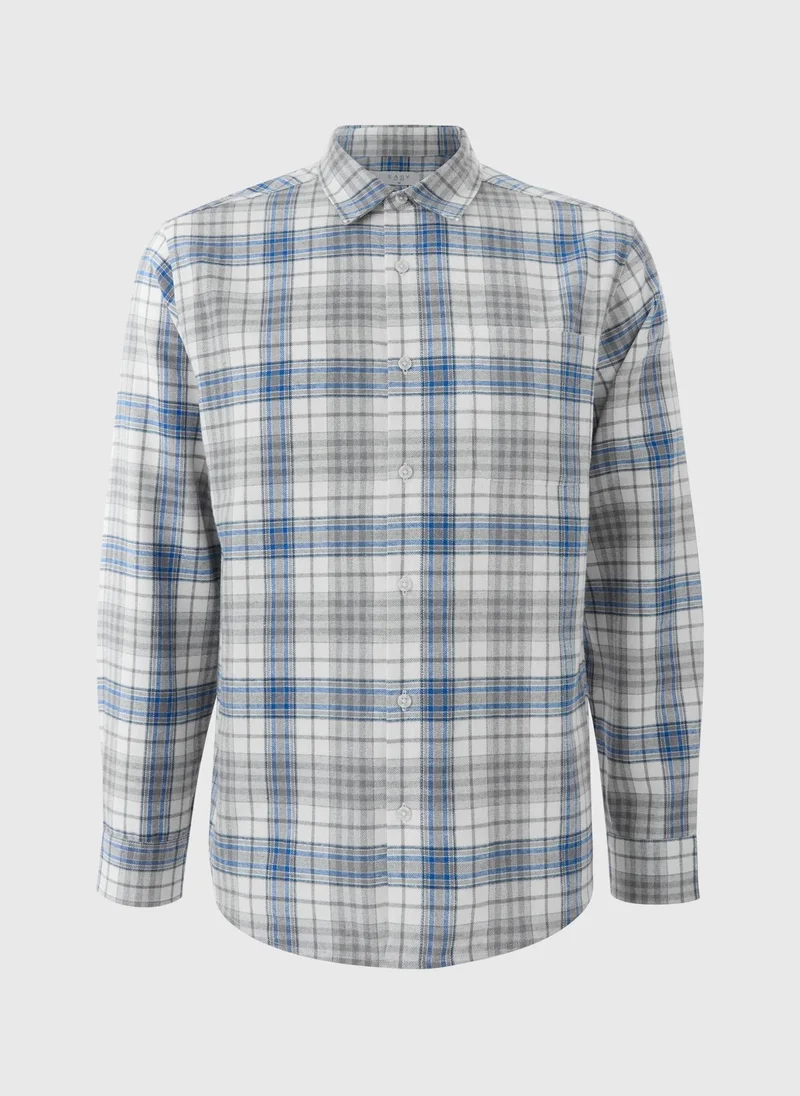 Matalan Lincoln Grey Check Shirt