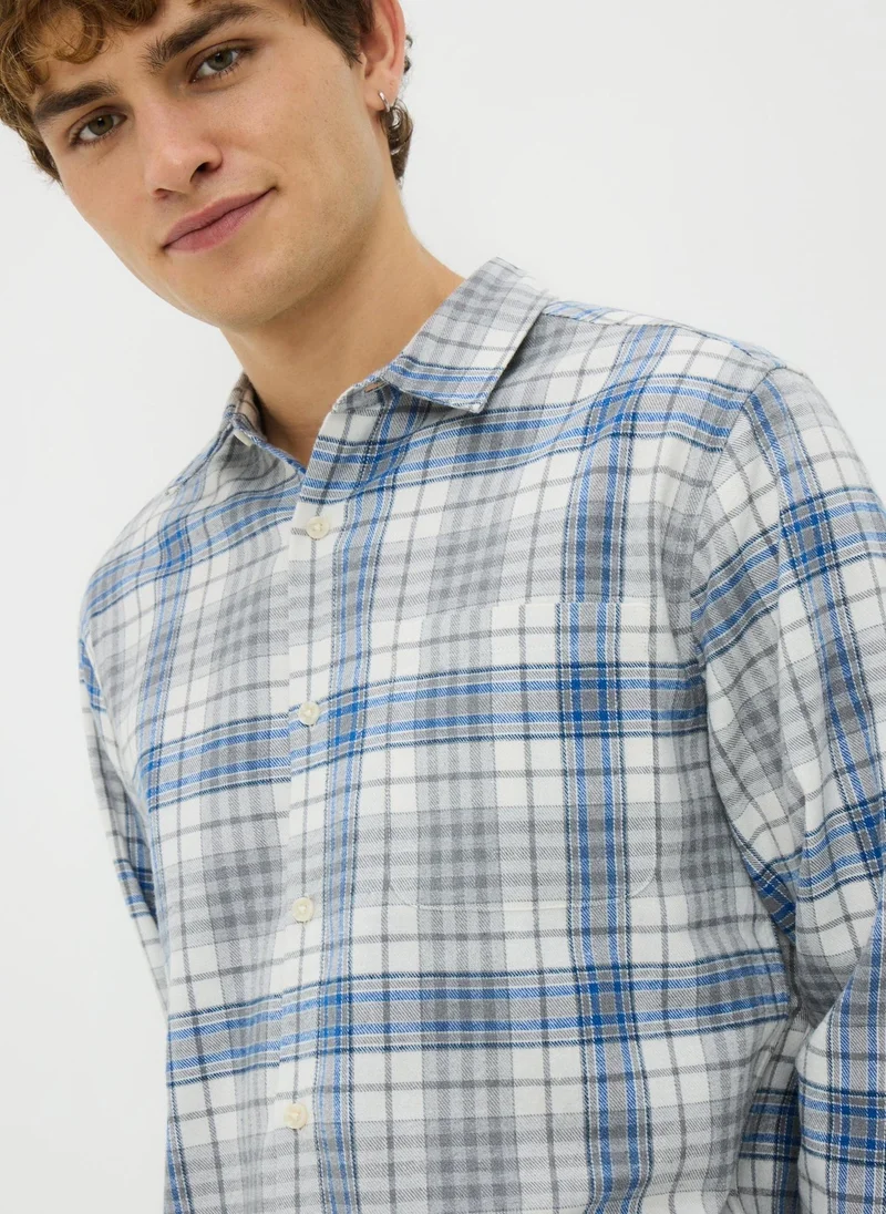 Matalan Lincoln Grey Check Shirt