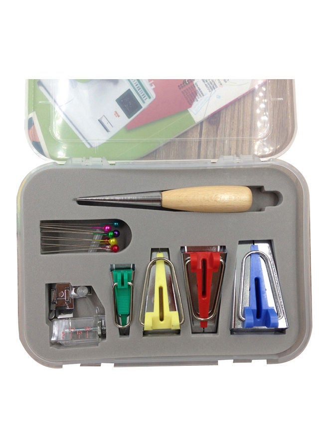 NIBEMINENT Fabric Bias Tape Maker Kit for Sewing Quilting Multicolour 20 x 10 20cm - Image 2