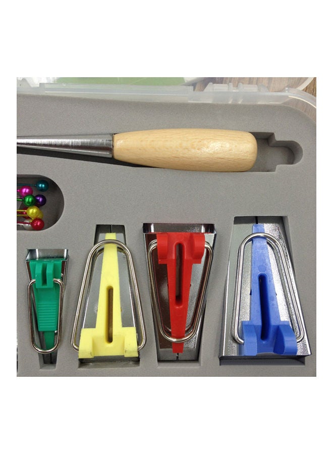 NIBEMINENT Fabric Bias Tape Maker Kit for Sewing Quilting Multicolour 20 x 10 20cm - Image 4