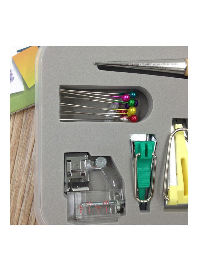 NIBEMINENT Fabric Bias Tape Maker Kit for Sewing Quilting Multicolour 20 x 10 20cm - Image 3