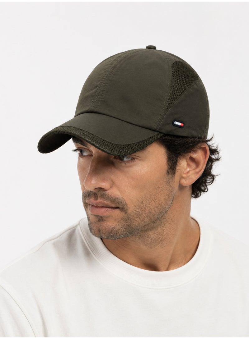 HASTE Quick Dry Mesh Cap - Breathable Curved Brim Adjustable - Army Green - Image 5