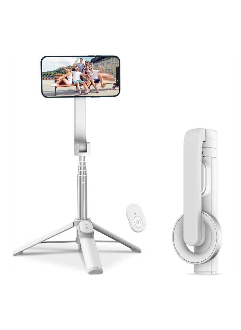 Generic Magnetic Selfie Stick, 29 inch Extendable Cell Phone Tripod Stand with Remote, Flexible Travel Tripod, Portable Phone Holder for Video Recording, Selfies, for iPhone 14/13/12 & All Smartphones  - Image 1
