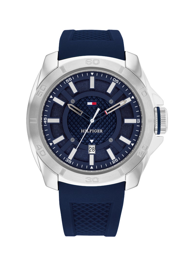 TOMMY HILFIGER - Round Analog Men's Blue Case Watch - 1792134 - Image 1