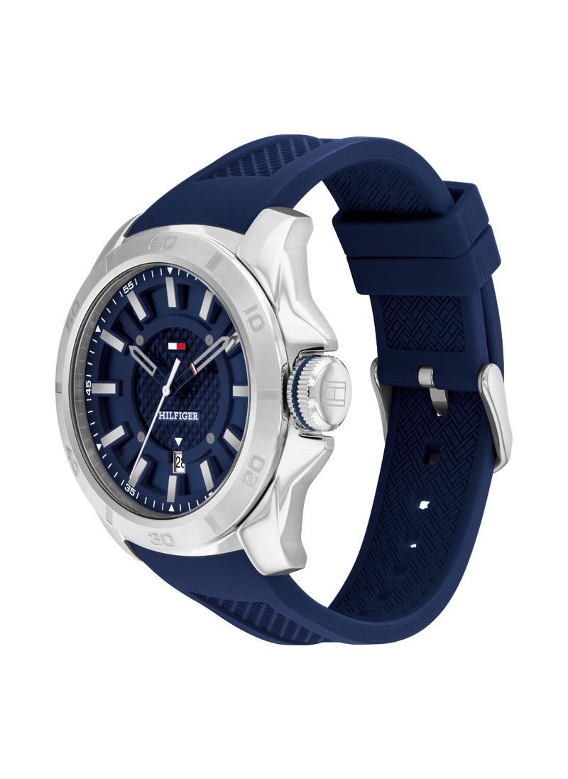 TOMMY HILFIGER - Round Analog Men's Blue Case Watch - 1792134 - Image 1