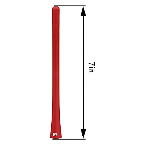 ONE250 7 inch Flexible Rubber Antenna Compatible with Chevy Silverado 19992024 Colorado 20032024 Equinox 20032017 Avalanche 20022013 Designed for Optimized FMAM Reception Red - Image 3