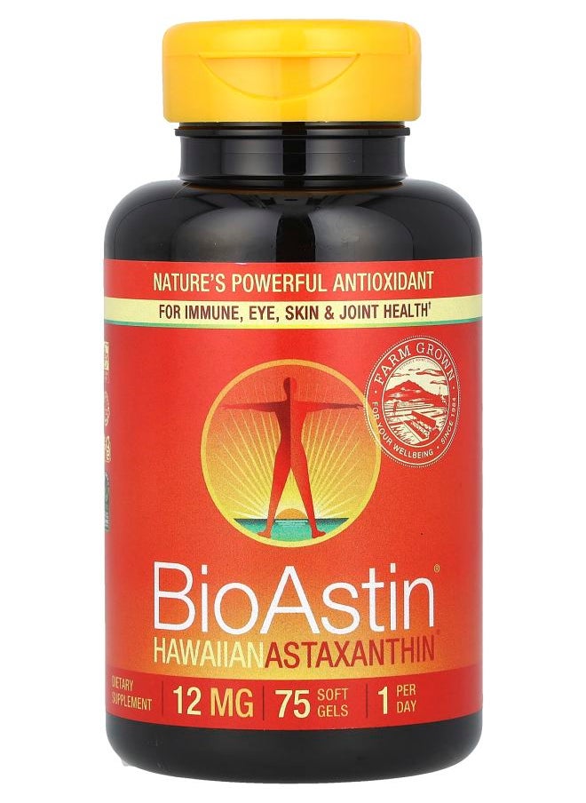 Nutrex Hawaii - BioAstin® Hawaiian Astaxanthin® 12 mg 75 Soft Gels - Image 1
