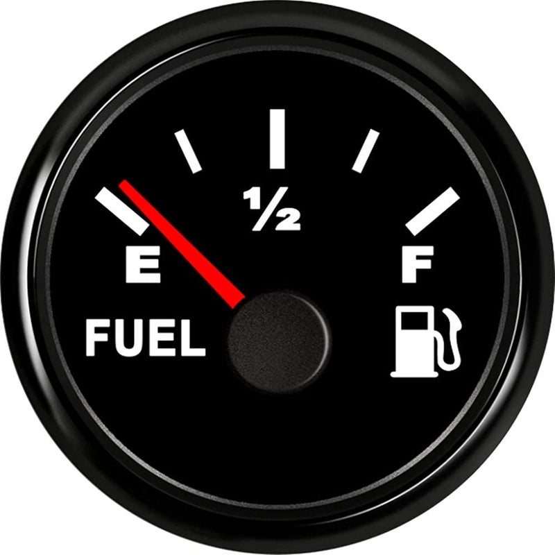 100TECH Marine Gas Fuel Gauge for Boat Fuel Level Gauge for Car Truck Vehicle Diesel Aftermarket Gauge for Truck Vehicle SUV Automotive Replacement Fuel Level Gauge with Backlight 240-33ohm Black - Image 5