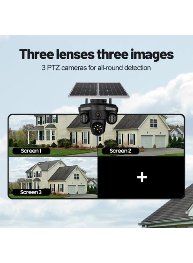 كروني كاميرا Crony Qq871bd-Wp-4mp-4g Okam App 4 Head تدعم كشف حركة الإنسان، نطاق الكشف 10 أمتار، تدعم بطاقة Micro SD أفقي 350 درجة، رأسي 90 درجة - Image 3