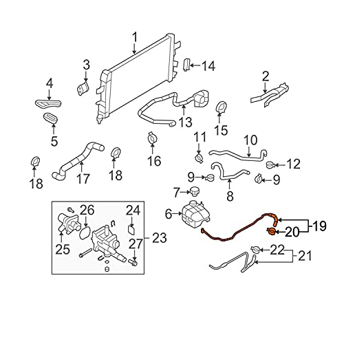 koxuyim Throttle Body Inlet Heater Hose, Heater Inlet Pipe Compatible with 2011-2018 Sonic 2011-2016 Cruze 1.8L 1.6L Replaces 25192905 55569809 - Image 3