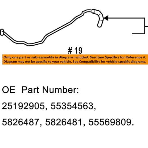 koxuyim Throttle Body Inlet Heater Hose, Heater Inlet Pipe Compatible with 2011-2018 Sonic 2011-2016 Cruze 1.8L 1.6L Replaces 25192905 55569809 - Image 4