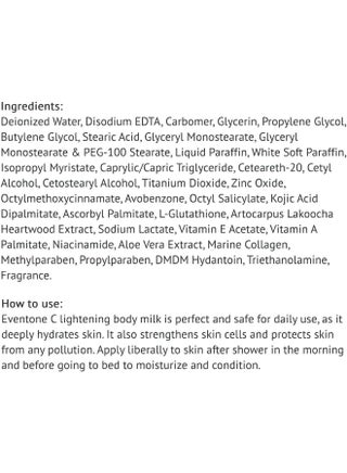 cosmo skin glutathione components Firming Serum-in Body Cream Glutathione Firming Serum-in Lotion
