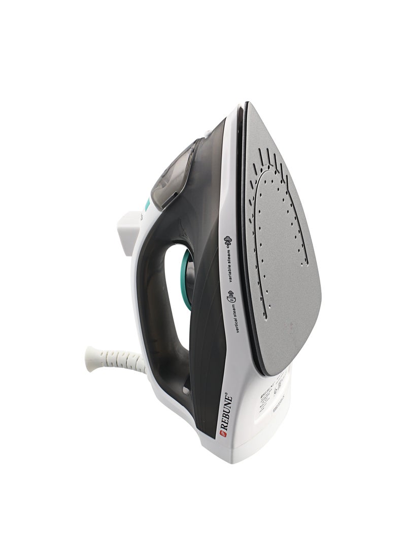 REBUNE Steam Iron, 1300W Power, 200ML Water Tank, Vertical Steam, 4 Temperature Levels, Model RE-3-069 200 ml 1300 W RE-3-069 BLACK - Image 2