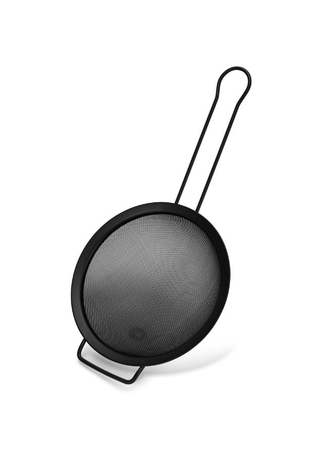 Fissman Fine Mesh Strainer 18cm with Hanging Loop, Kitchen Fine Mesh Seive Stainless Steel, Sieve Sifters For Food, Tea, Rice, Oil, Noodles, Fruits, Vegetables - Easy to Clean, Rust Proof  - Image 1
