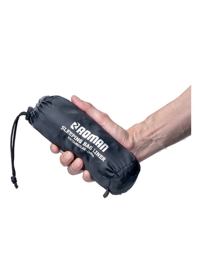 Roman Sleeping Bag Liner Cotton - Lightweight, Soft and Breathable Liner for Travel, Camping & Backpacking  - Image 5