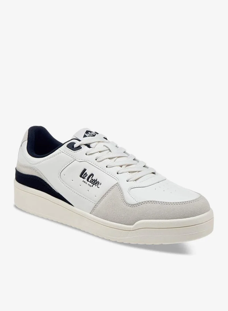 Men's Panelled Lace-Up Sneakers