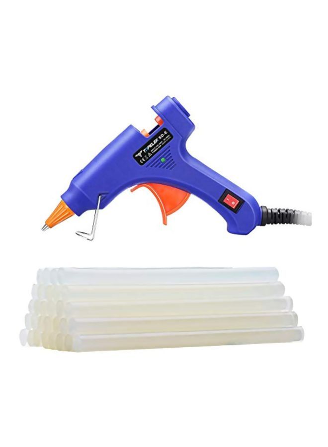 NIBEMINENT Glue Gun With Stick Set Blue/White 5.3x4.3x1.1inch  - Image 1