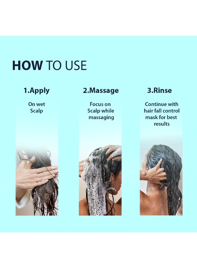 DERMISTRY Hair Fall Control Shampoo for All Hair Types - Image 5