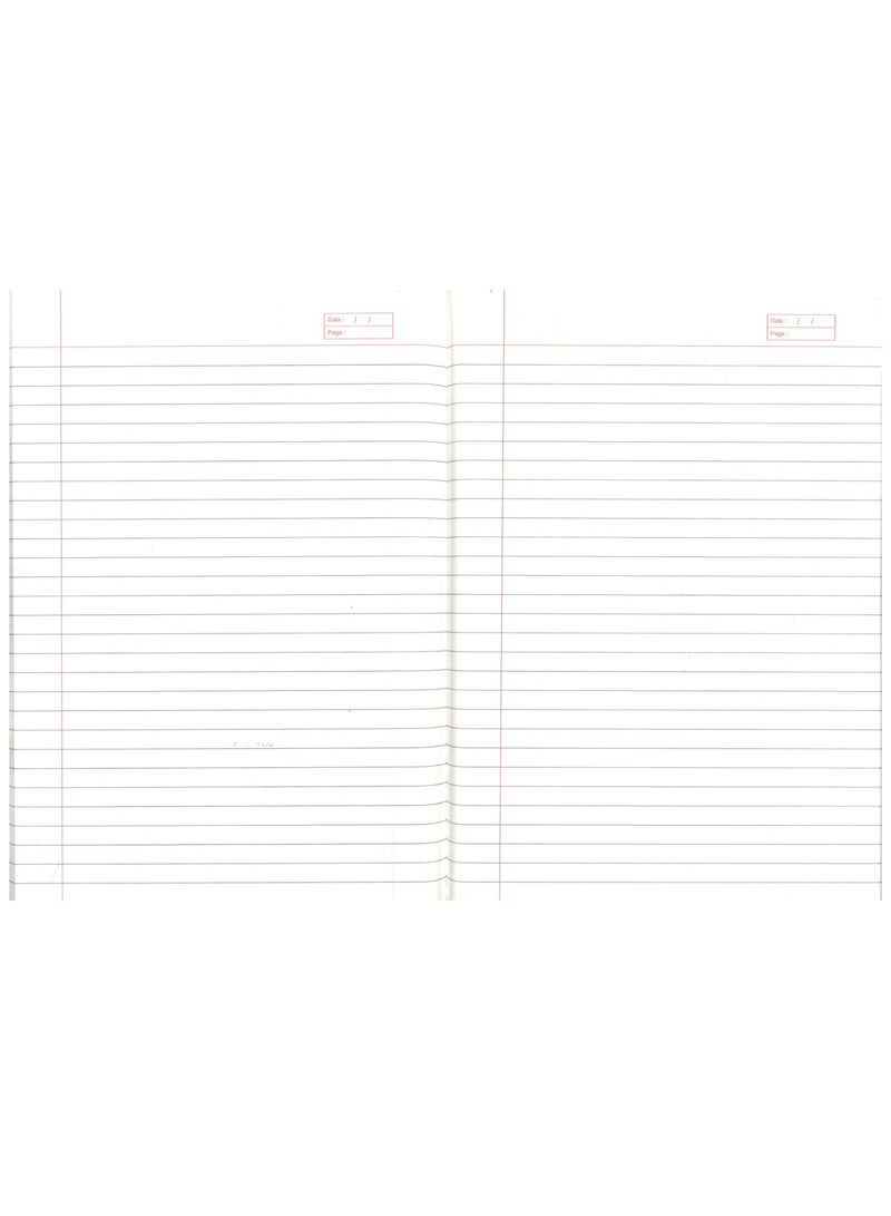 PARTNER دفتر ملاحظات بحجم A4 قطعة واحدة بخط واحد مع غلاف بلاستيكي أخضر فاتح - Image 2