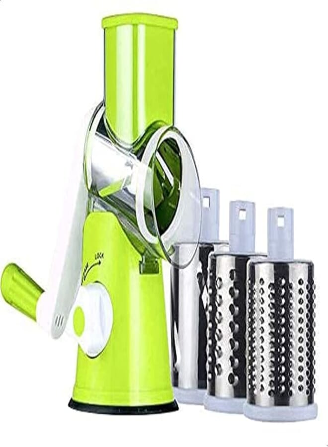 Spaceshoop Mandoline Manual Vegetable Cutter with 3 Round Slicers133079